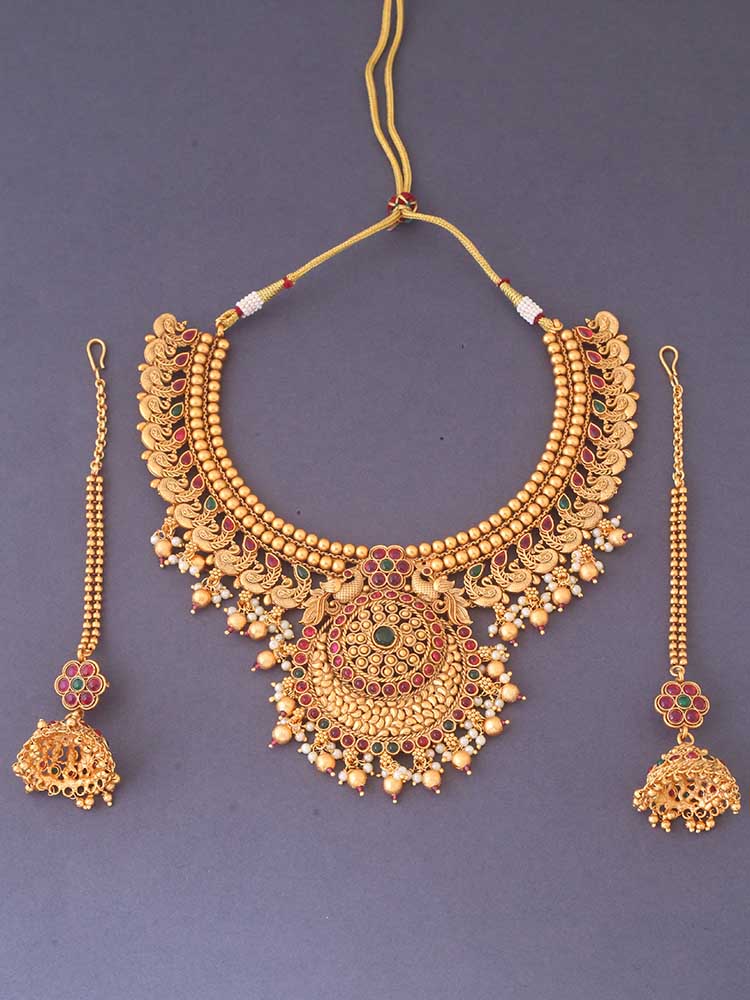 Multicolor Satisha Bridal Jewellery Set