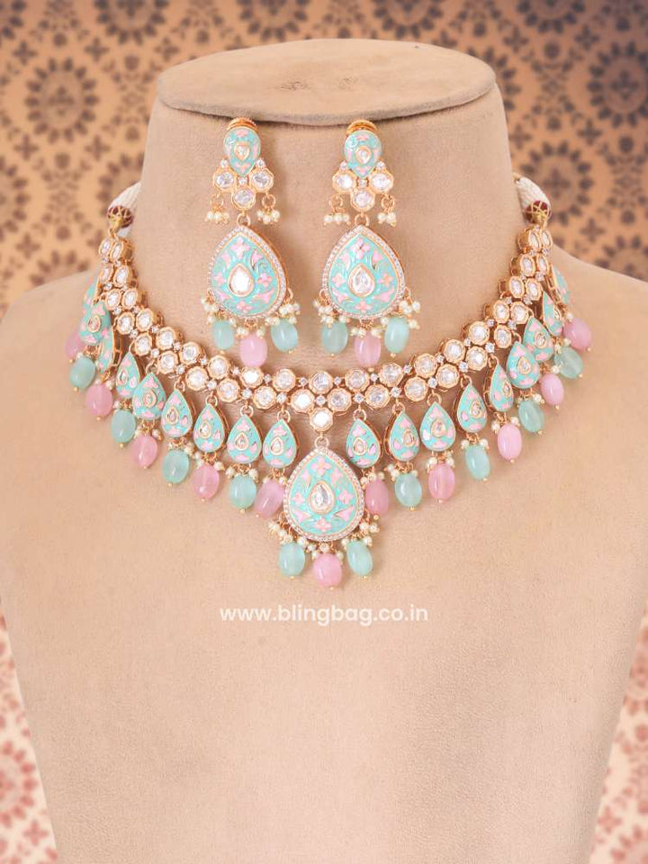 Multicolor Savitri Meena Jewellery Set
