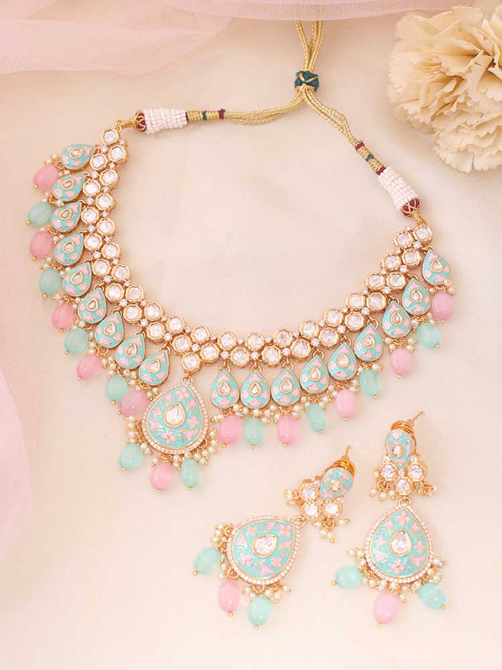 Multicolor Savitri Meena Jewellery Set