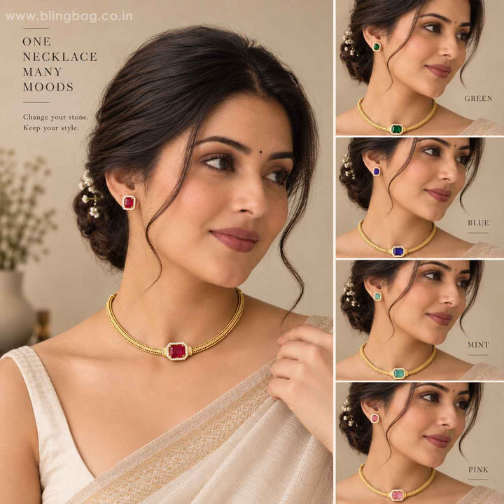 Multicolor Sebire Antique Jewellery Set - New Arrival