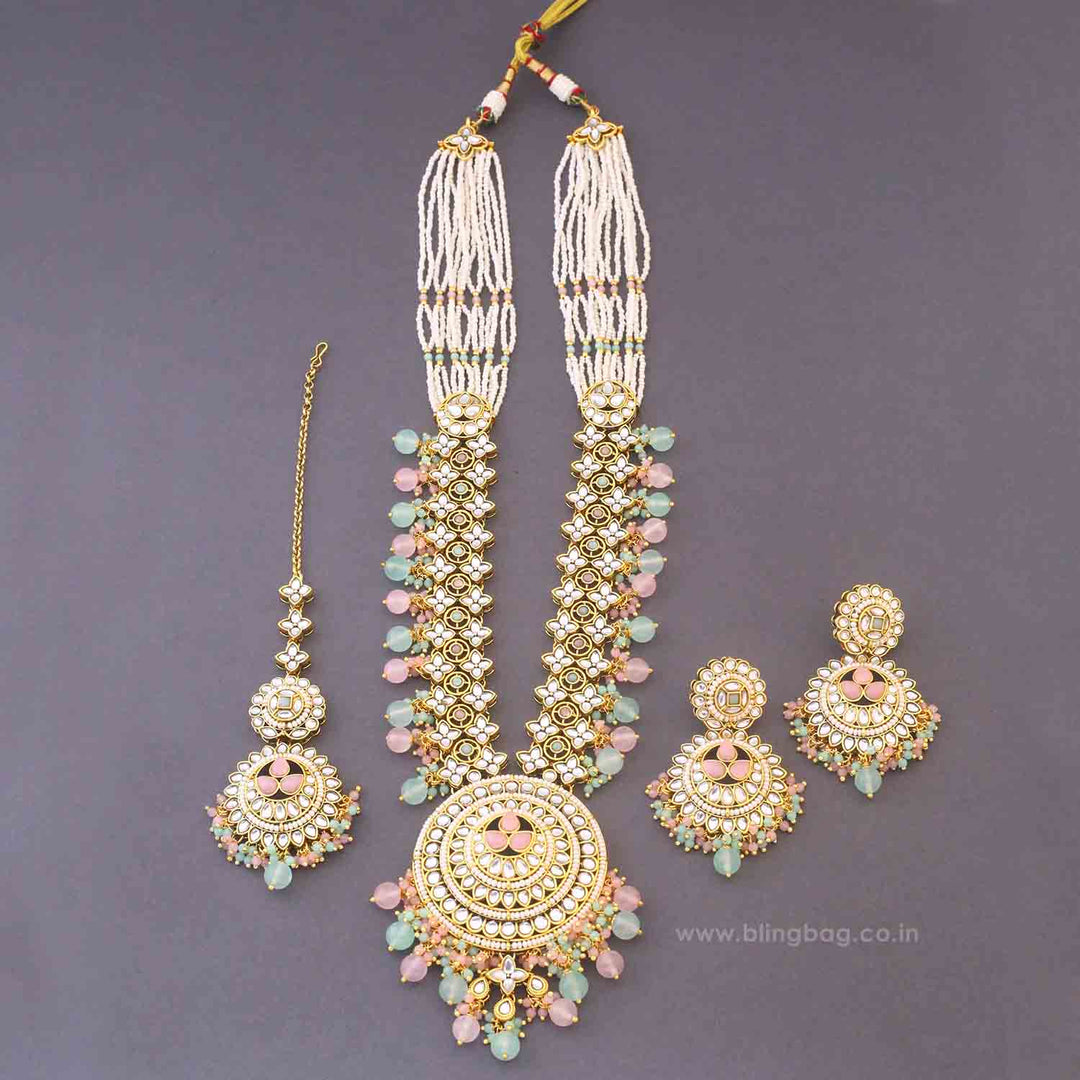 Multicolor Seema Kundan Jewellery Set