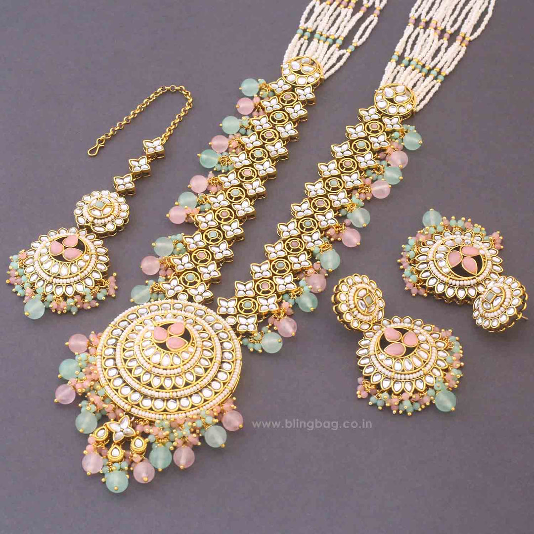 Multicolor Seema Kundan Jewellery Set