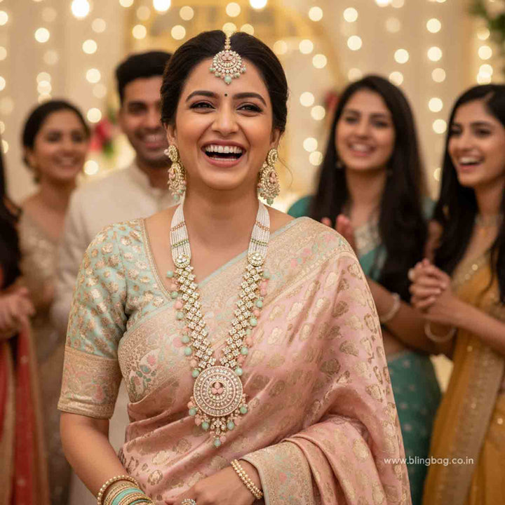 Multicolor Seema Kundan Jewellery Set