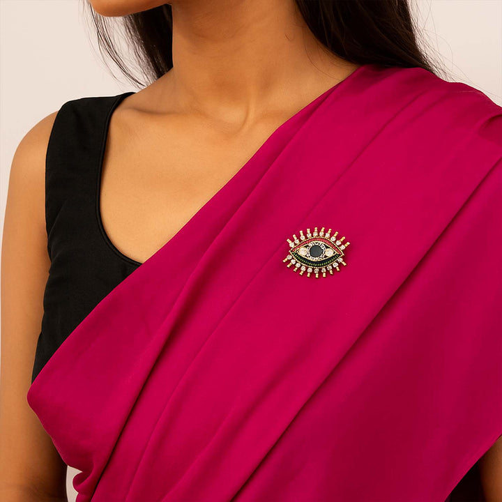 Multicolor Sentinel Eye Brooch