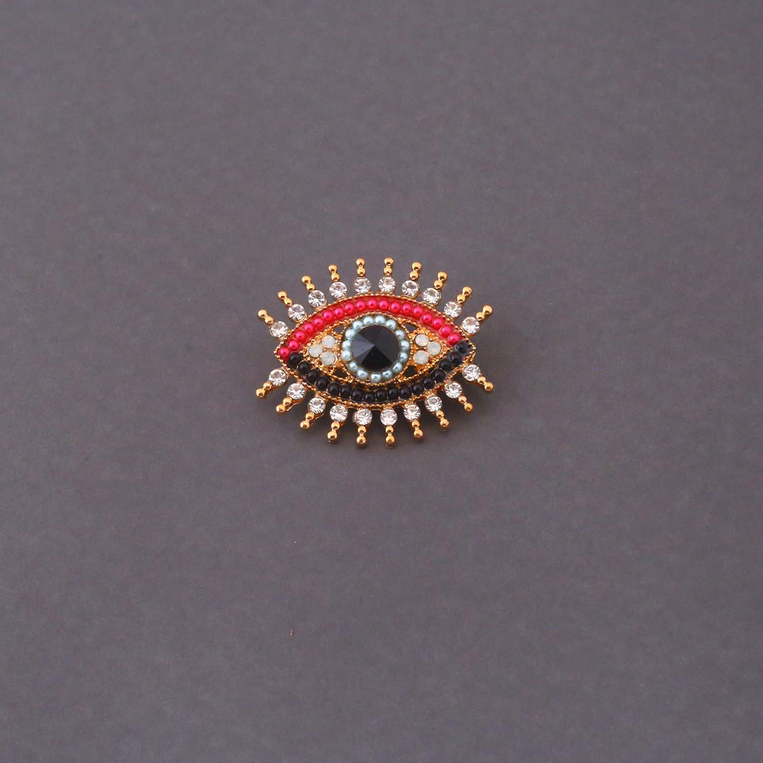 Multicolor Sentinel Eye Brooch