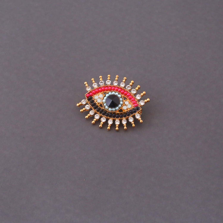 Multicolor Sentinel Eye Brooch