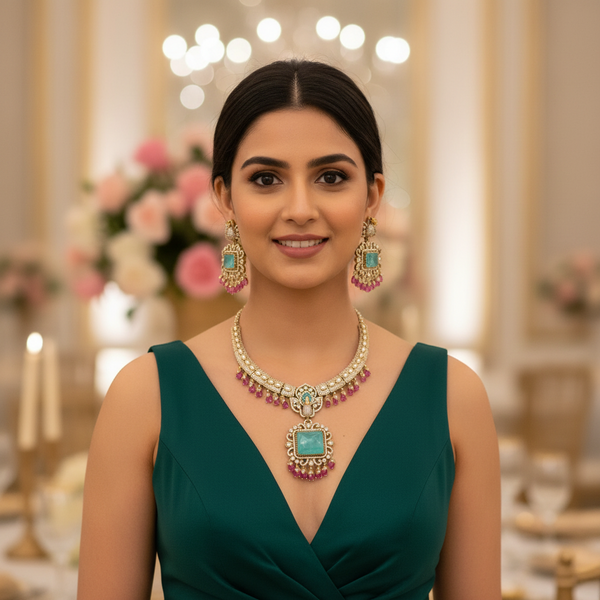 Multicolor Seraphine Hasli Victorian Jewellery Set - New Arrival