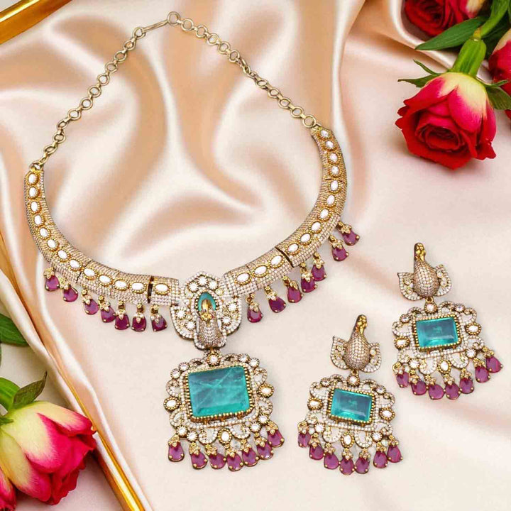 Multicolor Seraphine Hasli Victorian Jewellery Set - New Arrival