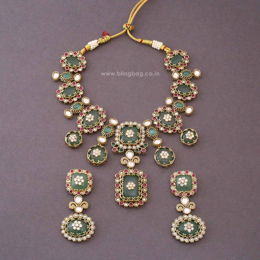 Multicolor Serena Victorian Jewellery Set - New Arrival