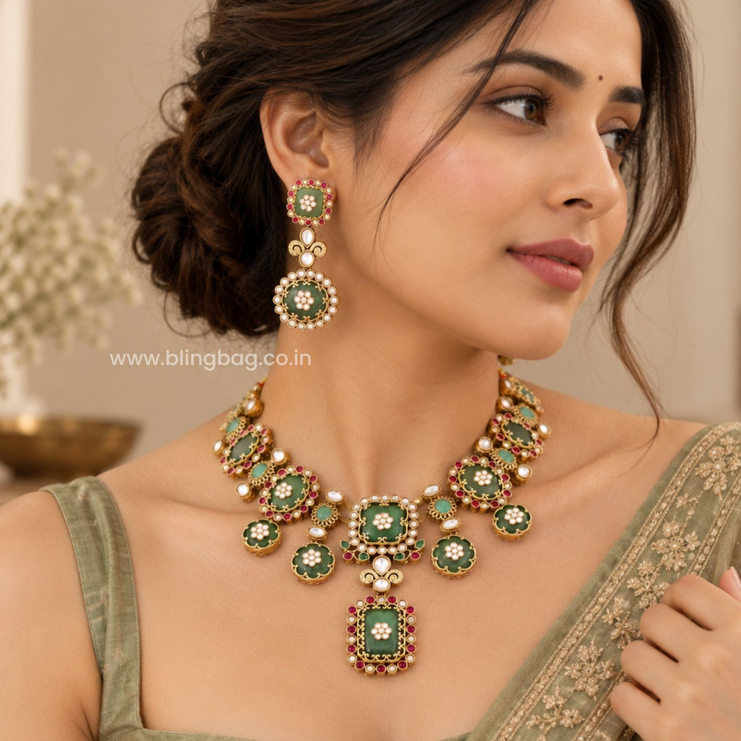 Multicolor Serena Victorian Jewellery Set - New Arrival