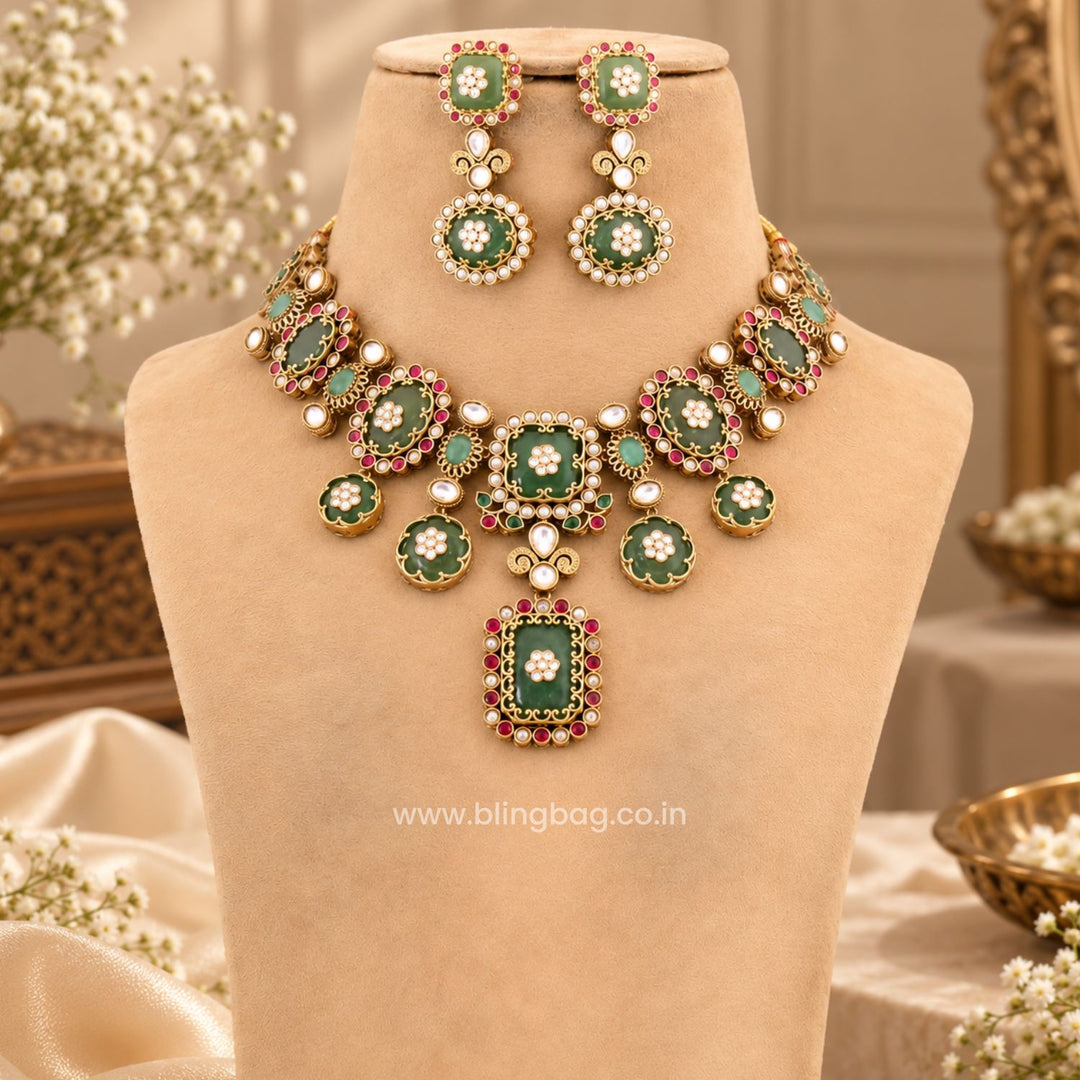 Multicolor Serena Victorian Jewellery Set - New Arrival