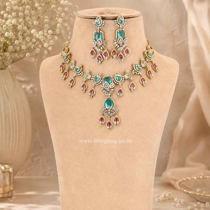 Multicolor Serenity Victorian Jewellery Set - New Arrival
