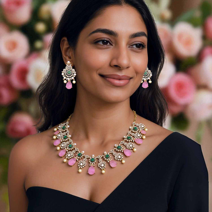 Multicolor Serenya Antique Jewellery Set - New Arrival