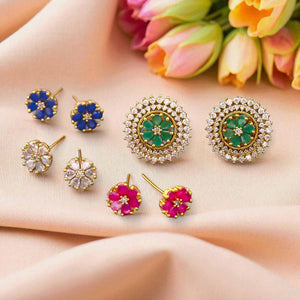 Multicolor Shille Victorian Changeable Studs