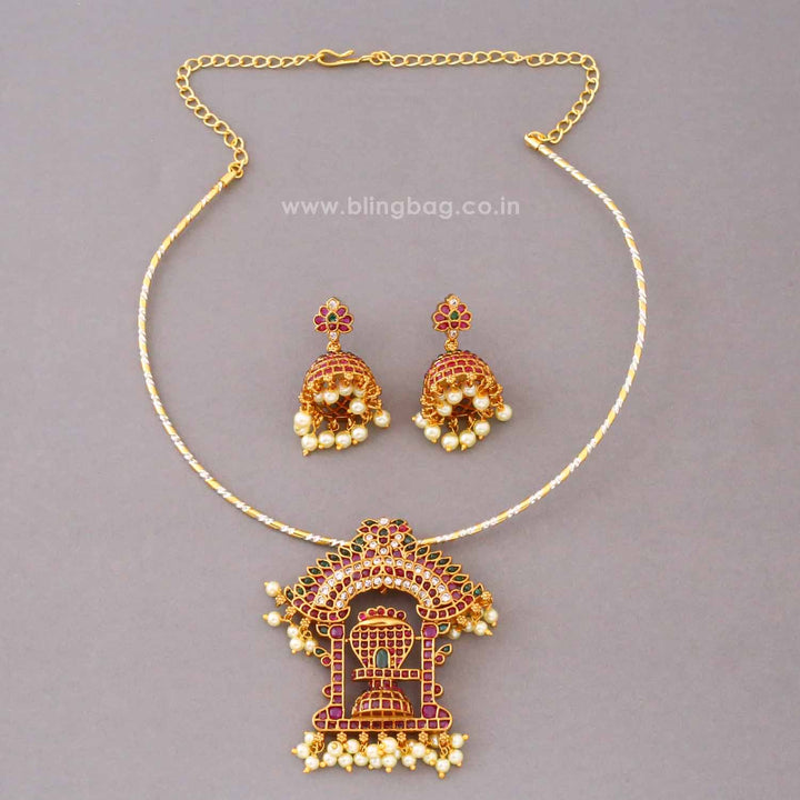 Multicolor Shiva Pendant Set