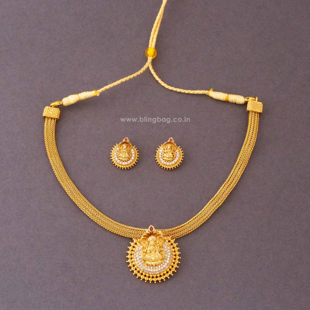 Multicolor Shivania Temple Jewellery Set- New Arrival