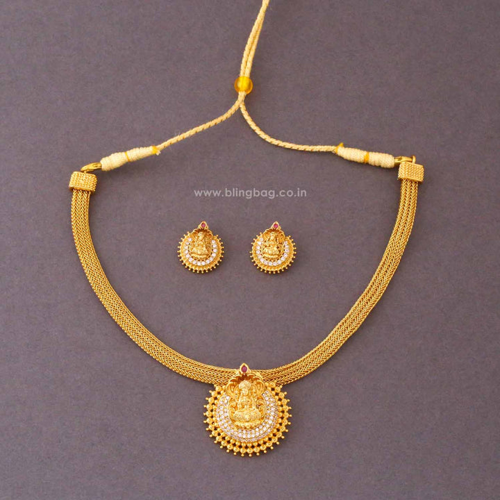 Multicolor Shivania Temple Jewellery Set- New Arrival