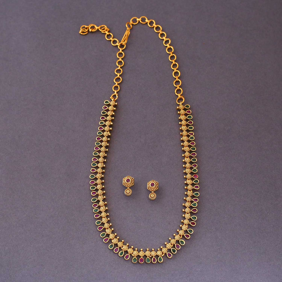 Multicolor Shizara Antique Jewellery Set- New Arrival