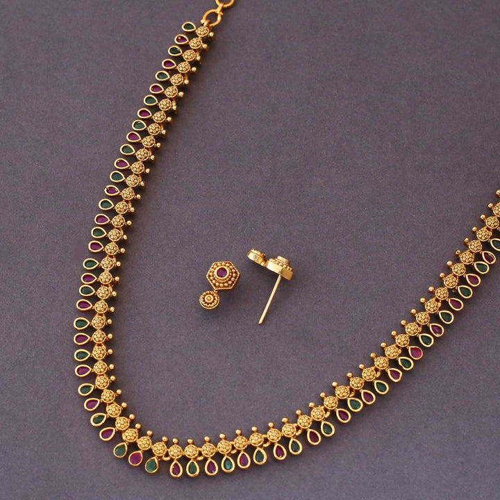 Multicolor Shizara Antique Jewellery Set- New Arrival