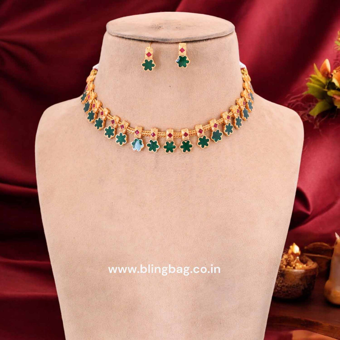 Multicolor Shraddha Antique Jewellery Set - New Arrival