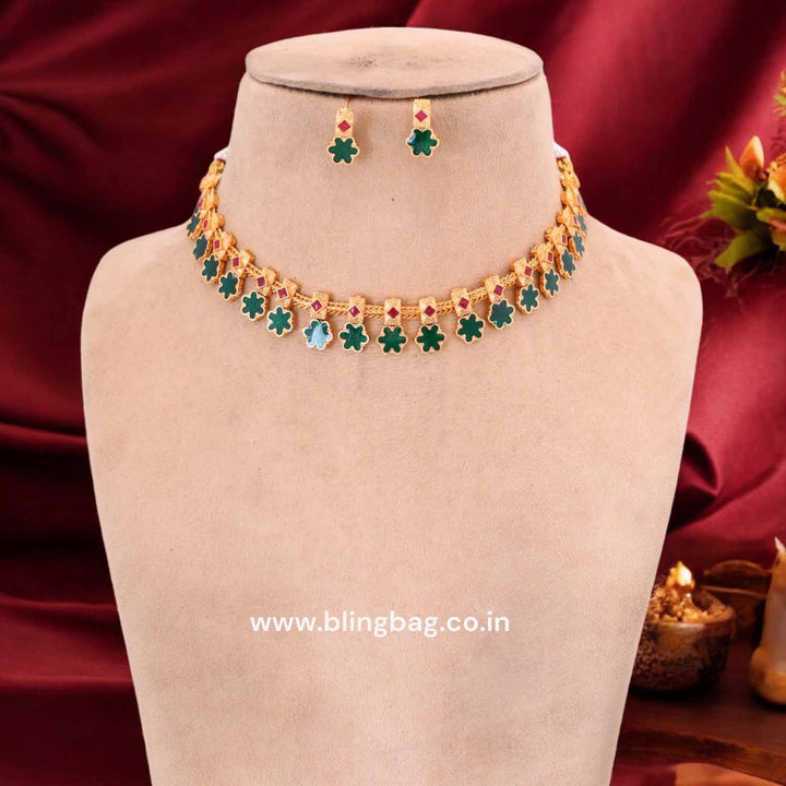 Multicolor Shraddha Antique Jewellery Set - New Arrival