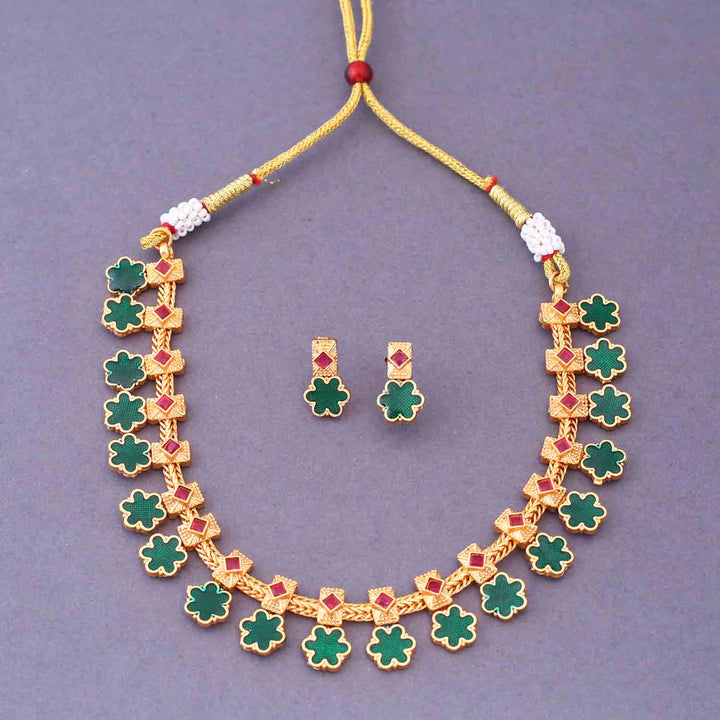 Multicolor Shraddha Antique Jewellery Set - New Arrival