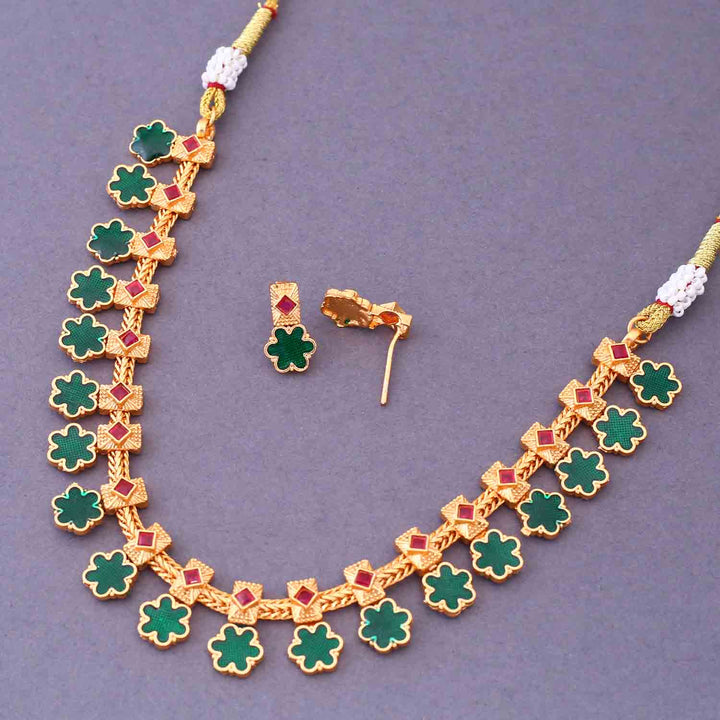 Multicolor Shraddha Antique Jewellery Set - New Arrival