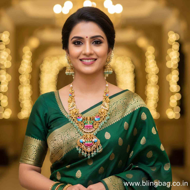 Multicolor Shreerupa Temple Jewellery Set- New Arrivals