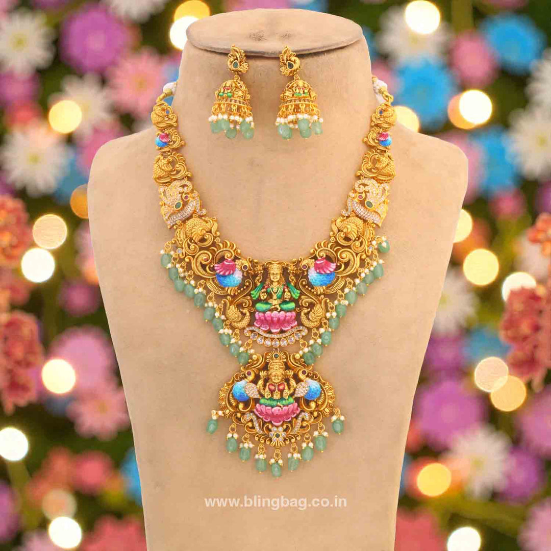 Multicolor Shreerupa Temple Jewellery Set- New Arrivals