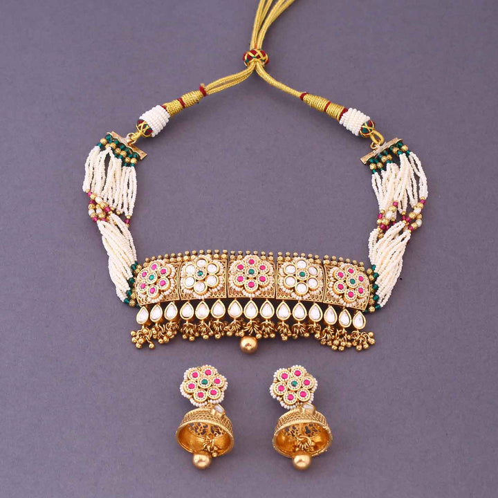 Multicolor Shreeya Antique Rajwadi Set