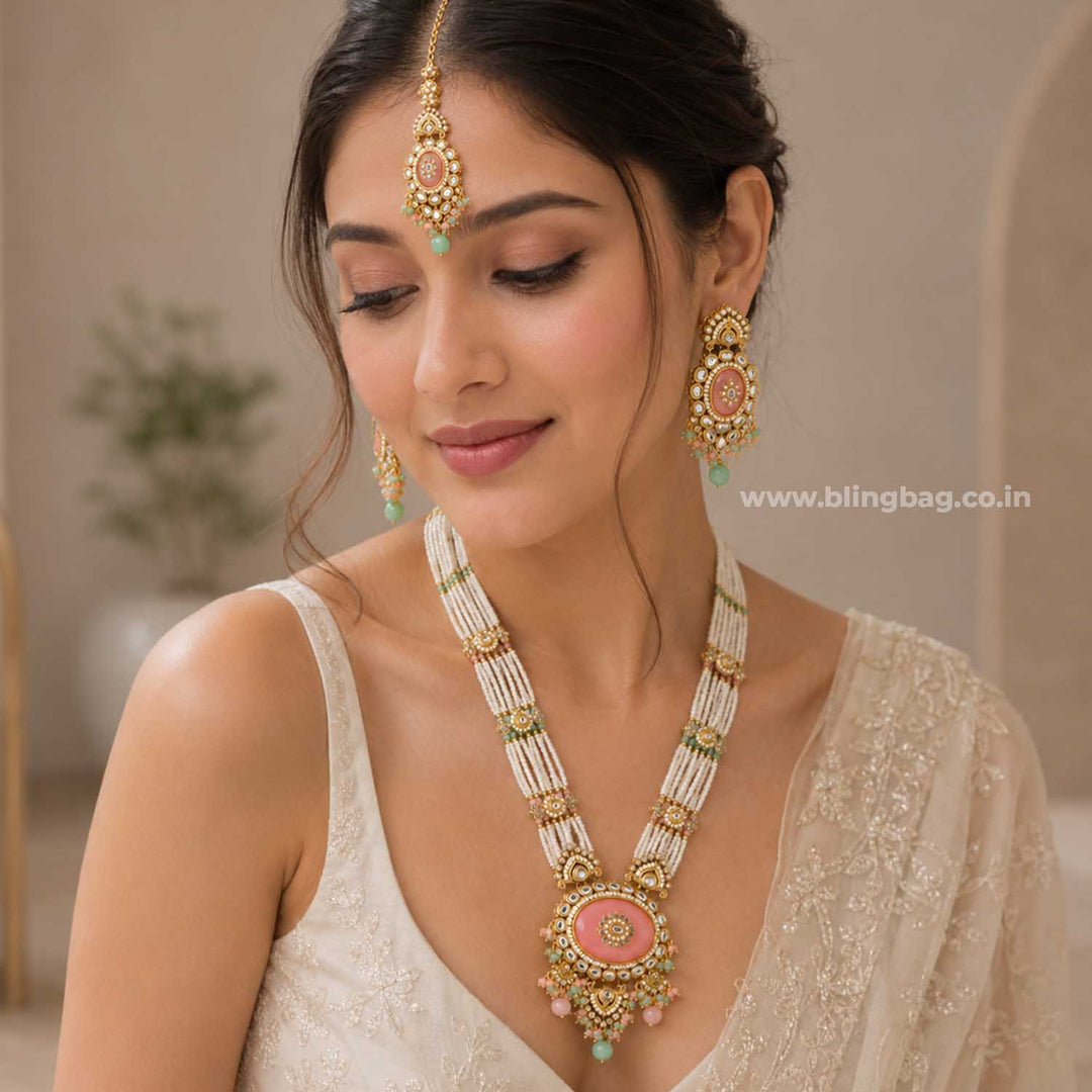 Multicolor Shreyaani Kundan Jewellery Set