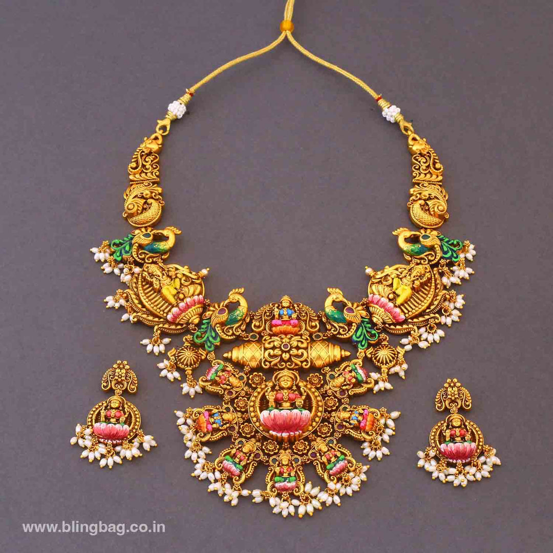Multicolor Shringarika Temple Jewellery Set- New Arrivals