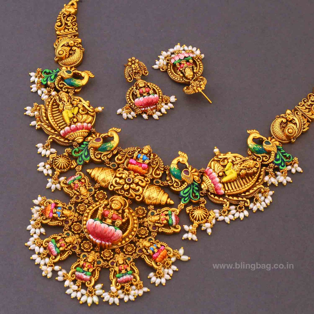Multicolor Shringarika Temple Jewellery Set- New Arrivals