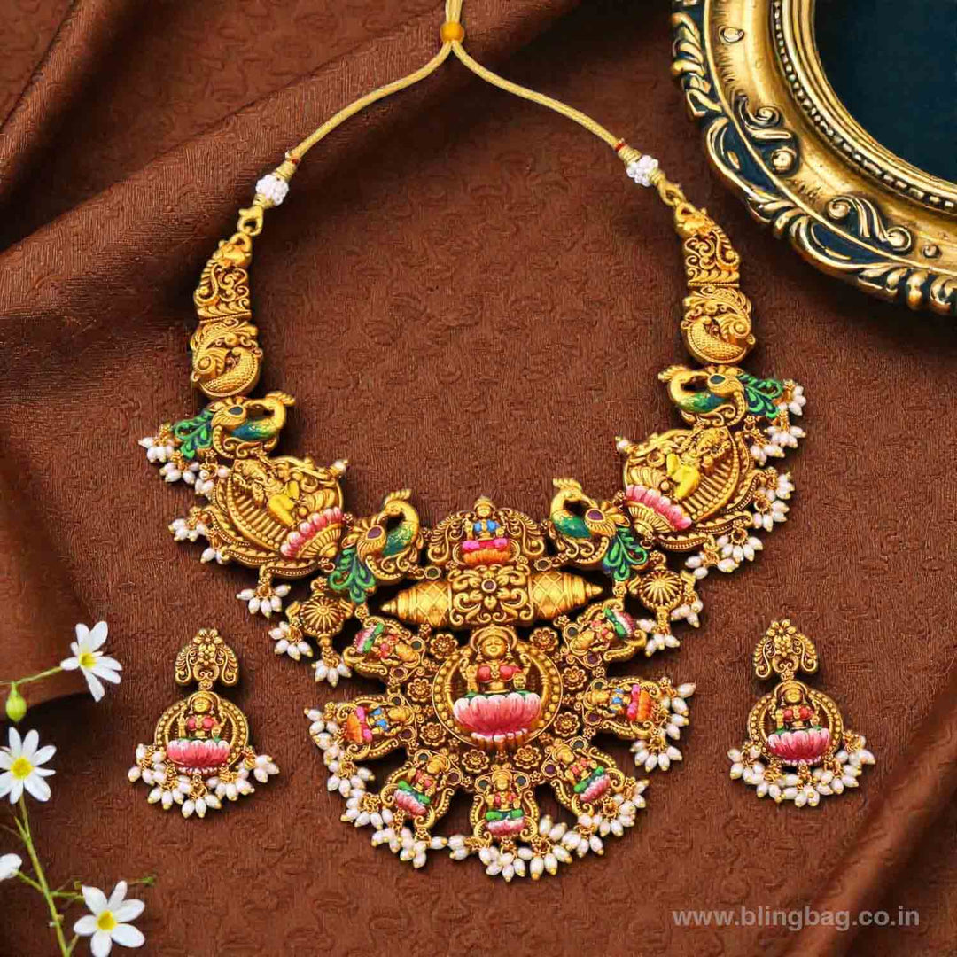 Multicolor Shringarika Temple Jewellery Set- New Arrivals