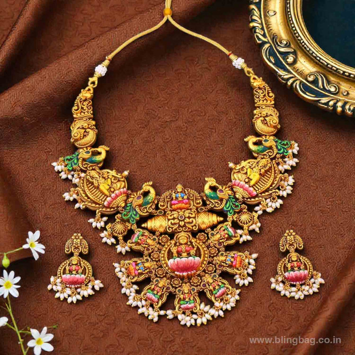 Multicolor Shringarika Temple Jewellery Set- New Arrivals
