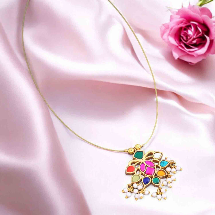 Multicolor Shruu Antique Pendant- New Arrival