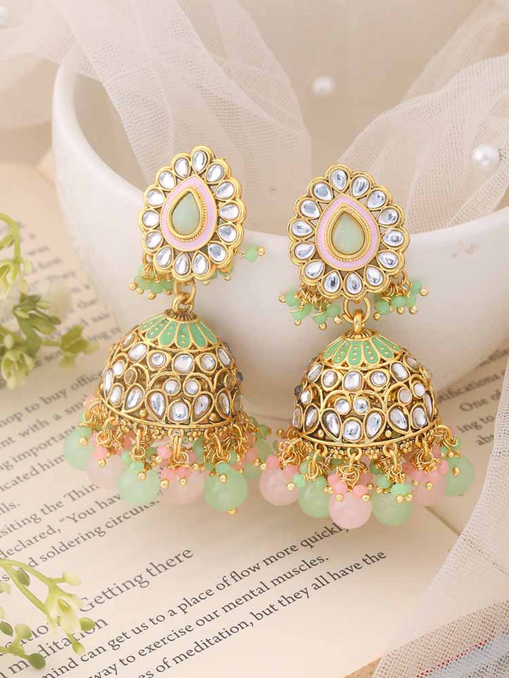 Multicolor Shubra Jhumkis