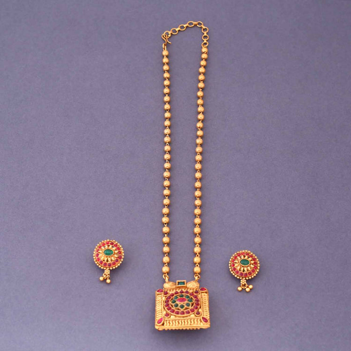 Multicolor Shyanki Reversible Antique Jewellery Set- New Arrival