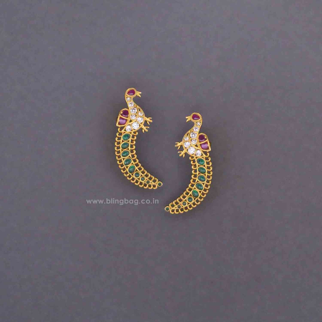 Multicolor Silvaine Studs