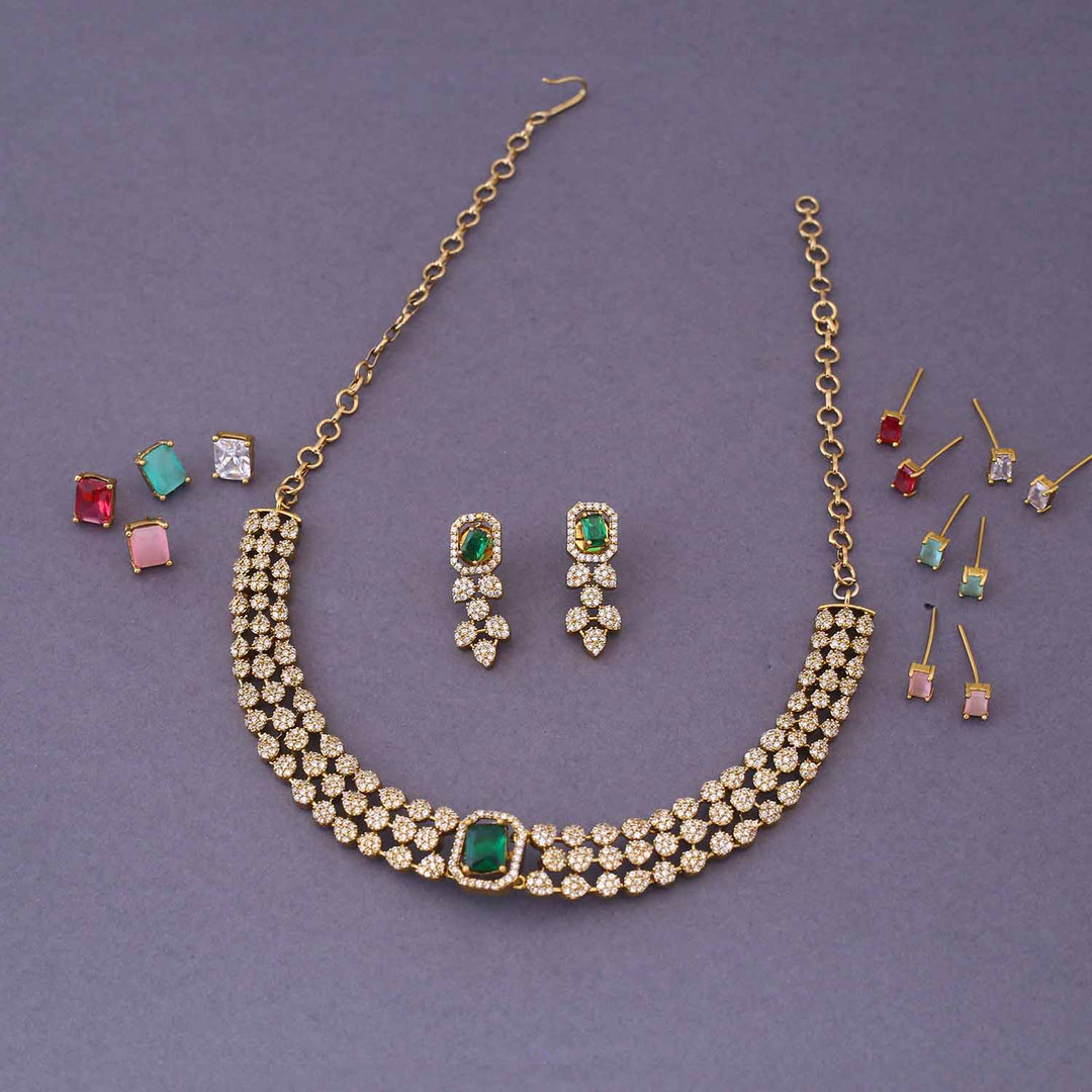 Multicolor Simec Victorian Jewellery Set- New Arrival