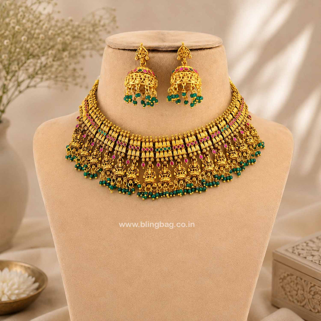 Multicolor Sitai Antique Jewellery Set- New Arrival