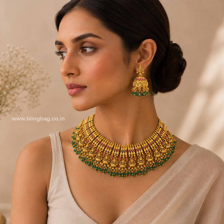 Multicolor Sitai Antique Jewellery Set- New Arrival