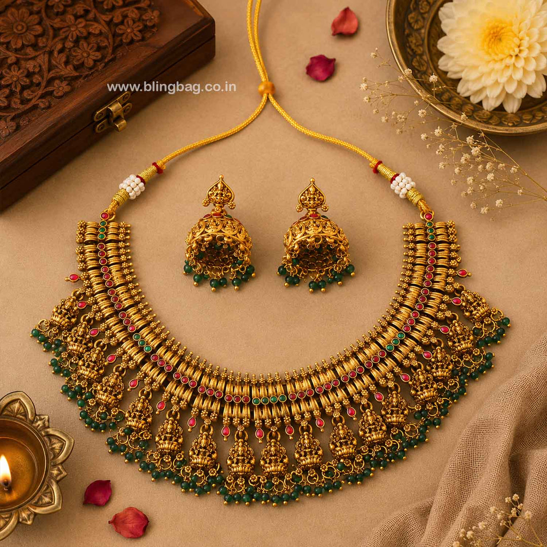 Multicolor Sitai Antique Jewellery Set- New Arrival