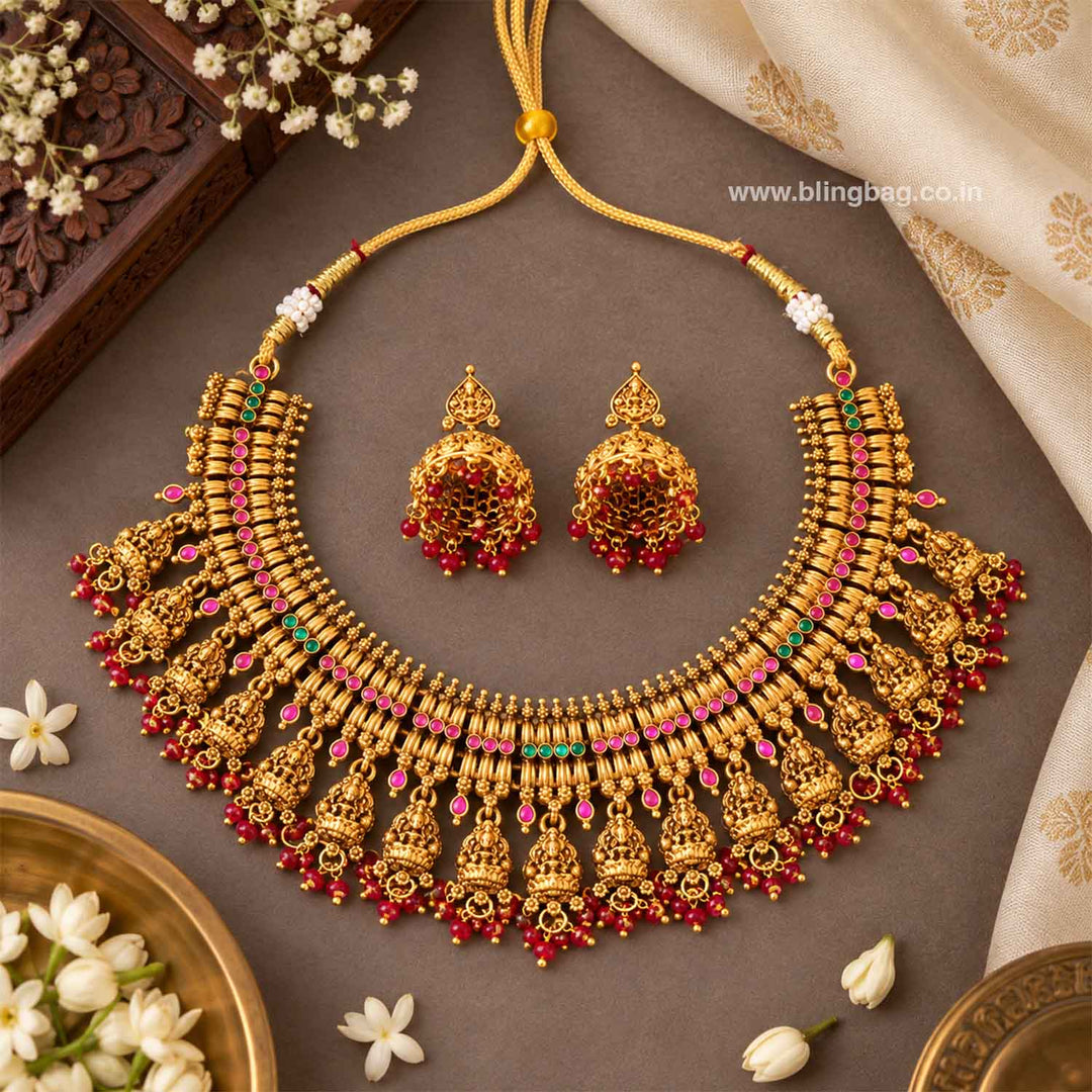 Multicolor Sitai Antique Jewellery Set- New Arrival