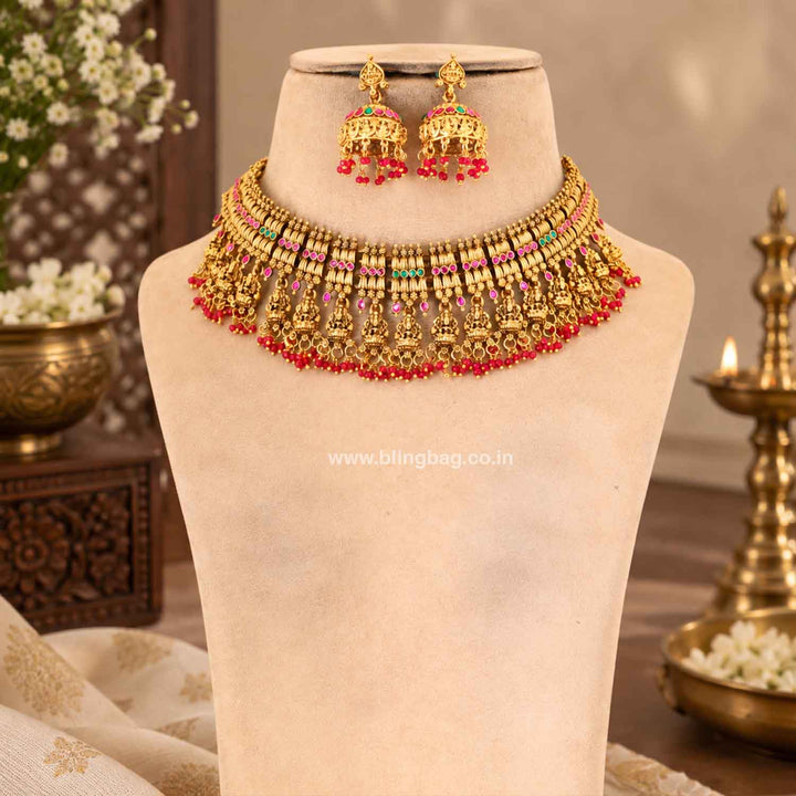 Multicolor Sitai Antique Jewellery Set- New Arrival