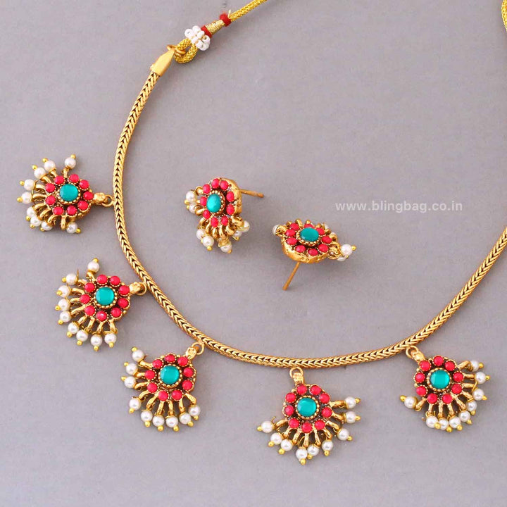Multicolor Sitaya Antique Jewellery Set- New ArrivaI