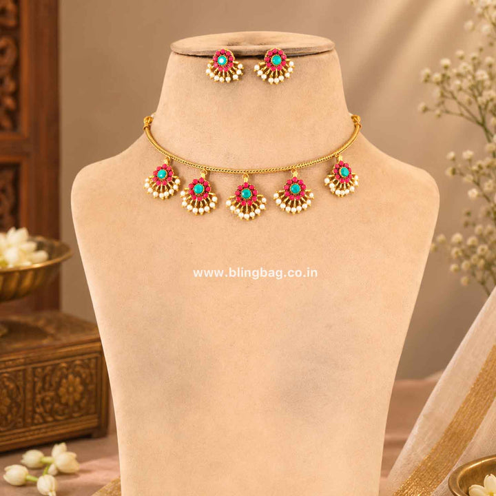 Multicolor Sitaya Antique Jewellery Set- New ArrivaI