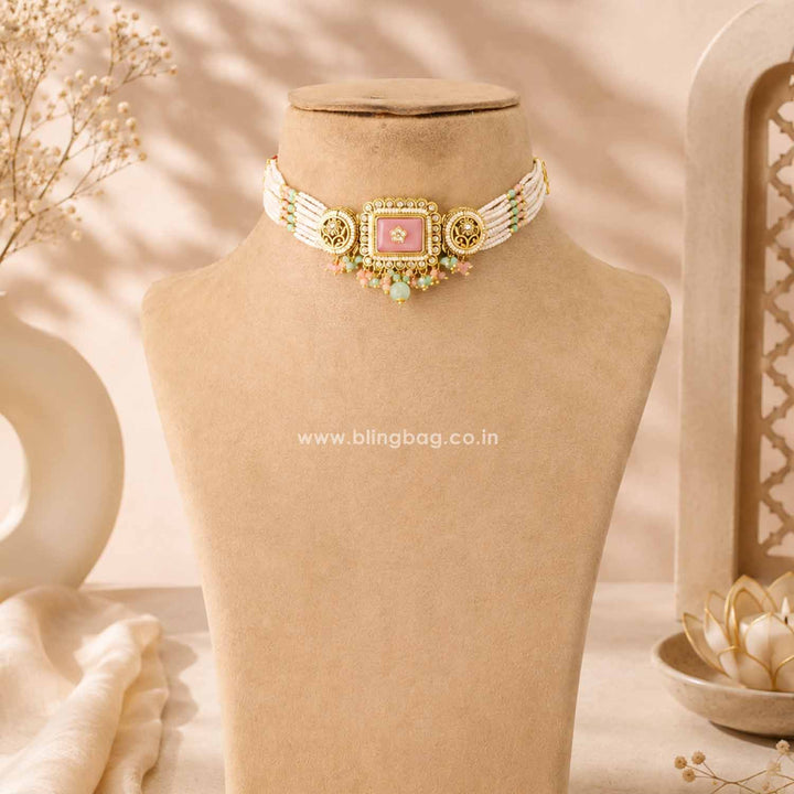 Multicolor Siyashi Kundan Jewellery Set