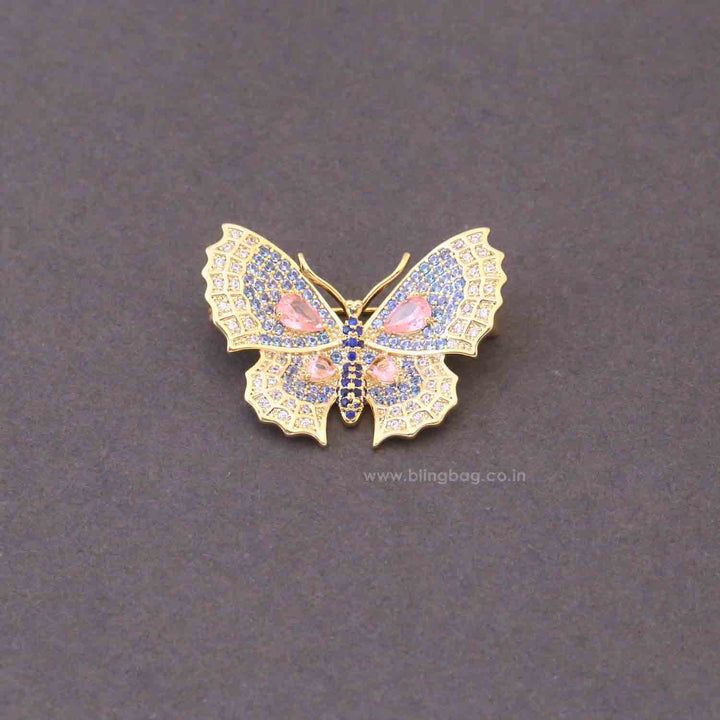 Multicolor Sky Butterfly Brooch