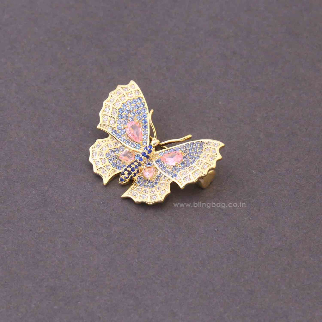 Multicolor Sky Butterfly Brooch
